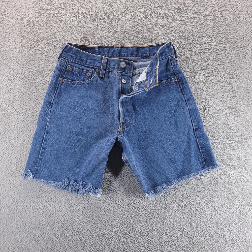 Levis Shorts Mens 28 Blue 501 Cutoff Jorts Vintage 90s Made in USA 501-0115